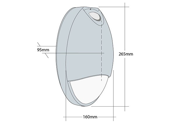 DecoLED dimensioned drawing