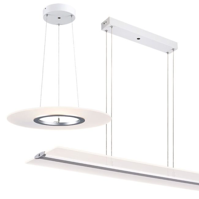 Feather Rectangular and Round Suspended