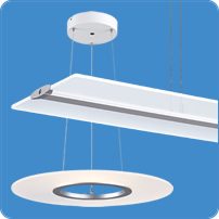 feather direct/indirect suspended luminaires