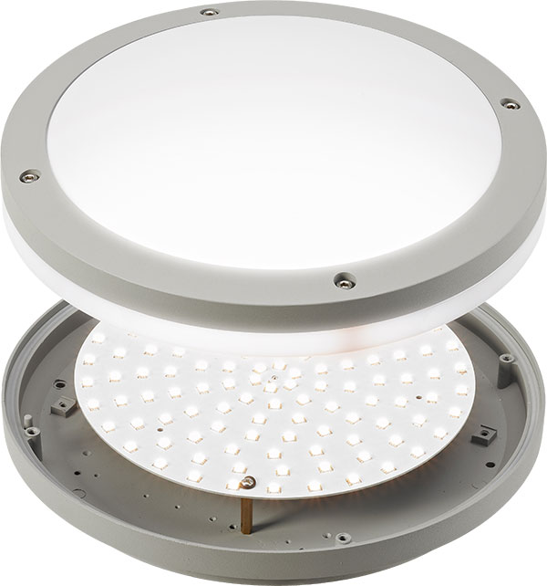 Amenity LED round - exploded view