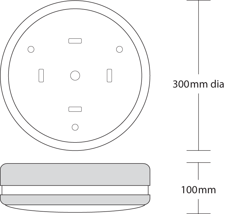 Amenity Round dimensions